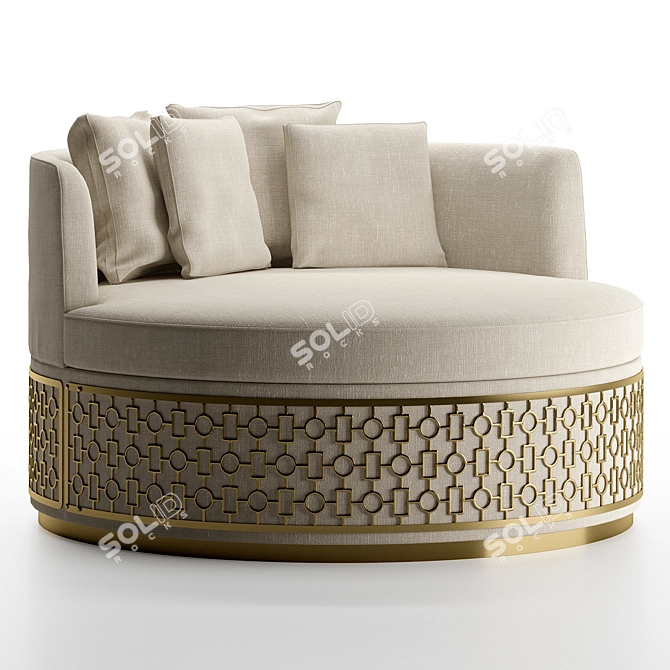 Elegant Italian Chair: Angelo Cappellini 34106 3D model image 2