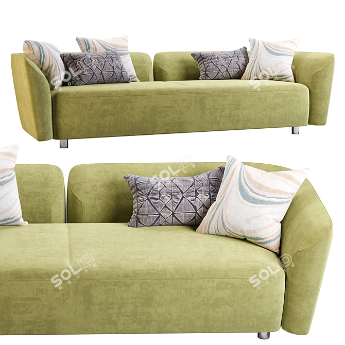 Modern 3D Sofa Design 3D model image 4