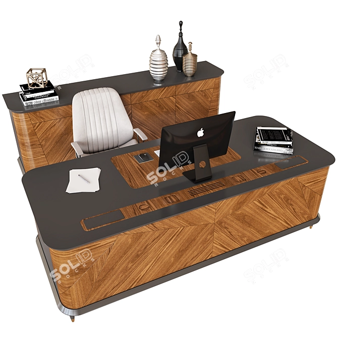 Paradise Office Furniture Set 3D model image 3