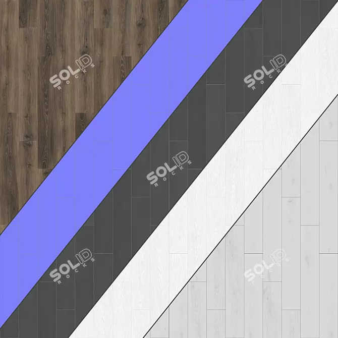 Patterned Parquet: Standard & Herringbone | 12 Plank Types | PBR/4k/Seamless 3D model image 3