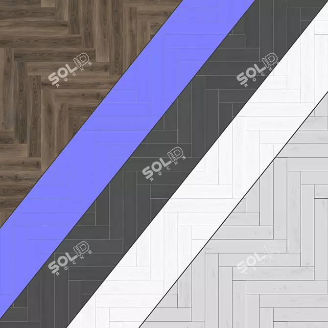 Patterned Parquet: Standard & Herringbone | 12 Plank Types | PBR/4k/Seamless 3D model image 4