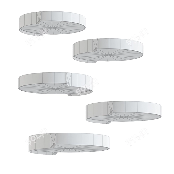 Modern Ceiling Light Fixture ABEND 3D model image 2