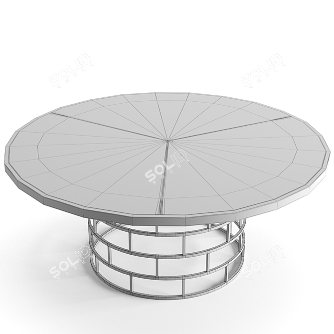 Elegant Flexform Mood Dining Set 3D model image 4