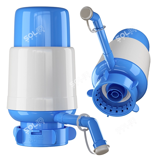 Lilu Water Pump: Model for Smoothing 3D model image 1