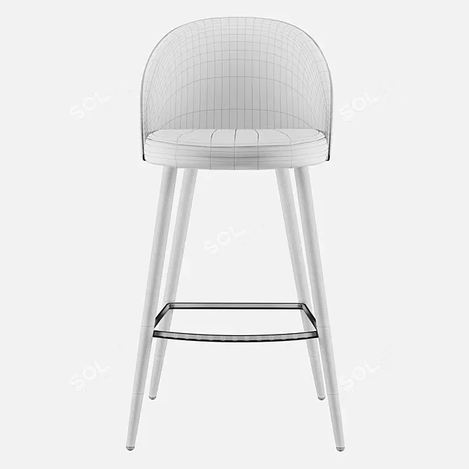 Harton Bar Stool - Stylish Seating for Your Space 3D model image 5