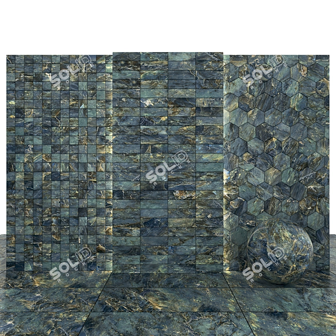 Labradorite Marble Slabs & Tiles 3D model image 3