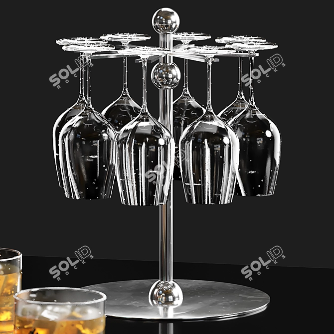 Elegant Whiskey Gift Set 3D model image 5