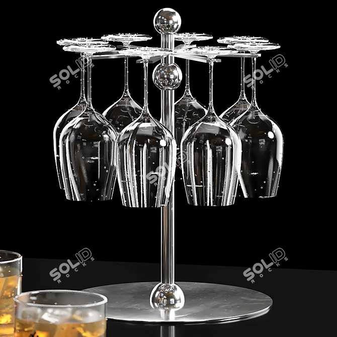 Elegant Whiskey Gift Set 3D model image 7