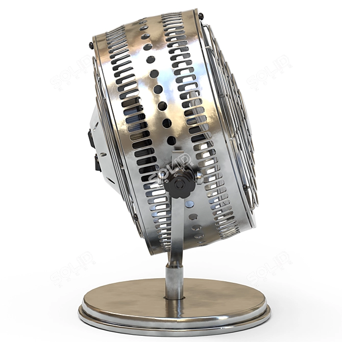 Vintage Copper Desk Fan - HOLMES Heritage 3D model image 6