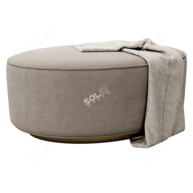 Elegant Scarlett Ottoman by Tov 3D model image 3