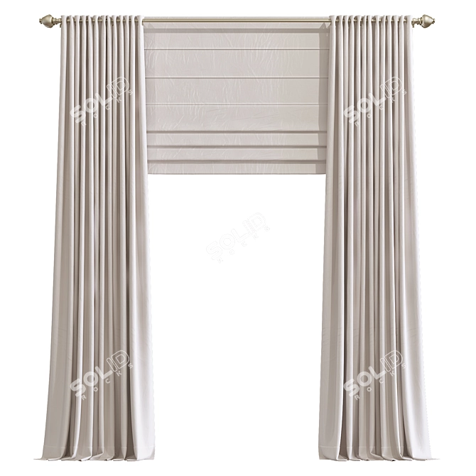 Elegant Drape 871 3D model image 1