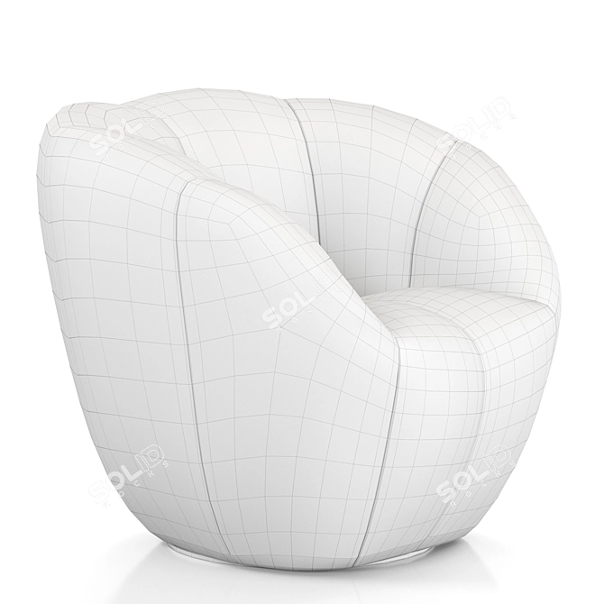 Elegant Astrea Armchair by Roche Bobois 3D model image 5