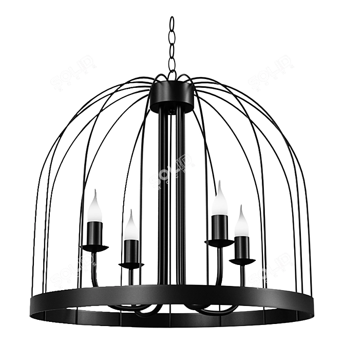 Elmo Chandelier: Classic Elegance 3D model image 1