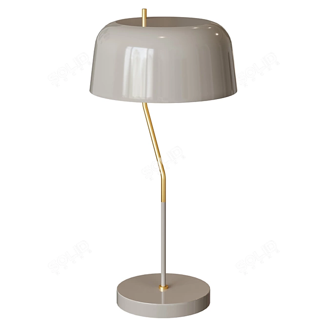 Versa Beige Metal Table Lamp 3D model image 1