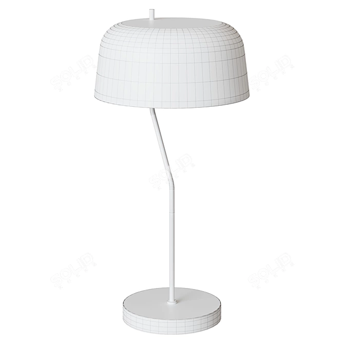 Versa Beige Metal Table Lamp 3D model image 2