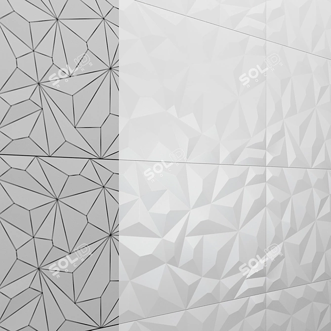 Title: Italon 3D-Experience Ceramic Tile Collection 3D model image 5