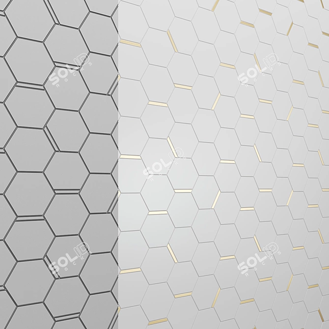 Title: Italon 3D-Experience Ceramic Tile Collection 3D model image 7