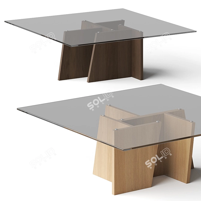 Modern Stripe Coffee Tables by DallAgnese 3D model image 1