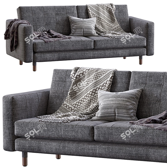 Luxury Landskrona Sofa: Modern Scandinavian Design 3D model image 1