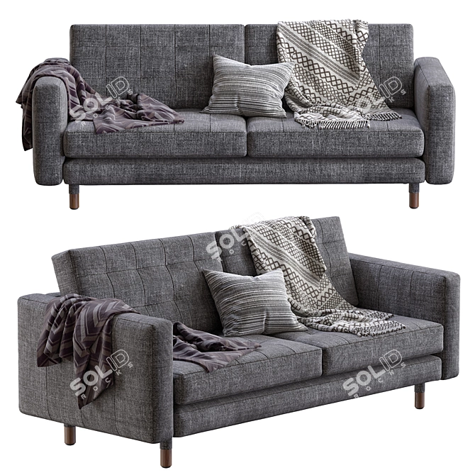 Luxury Landskrona Sofa: Modern Scandinavian Design 3D model image 2