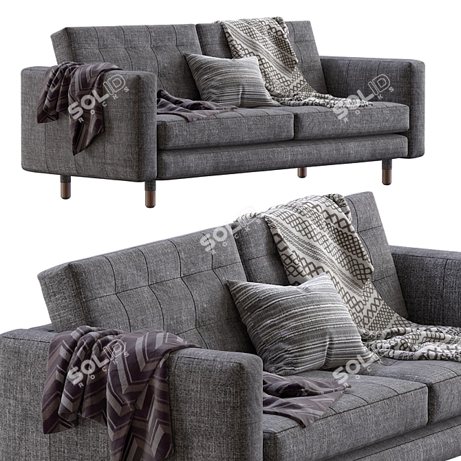 Luxury Landskrona Sofa: Modern Scandinavian Design 3D model image 3