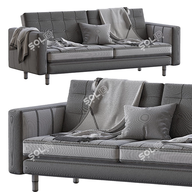 Luxury Landskrona Sofa: Modern Scandinavian Design 3D model image 5