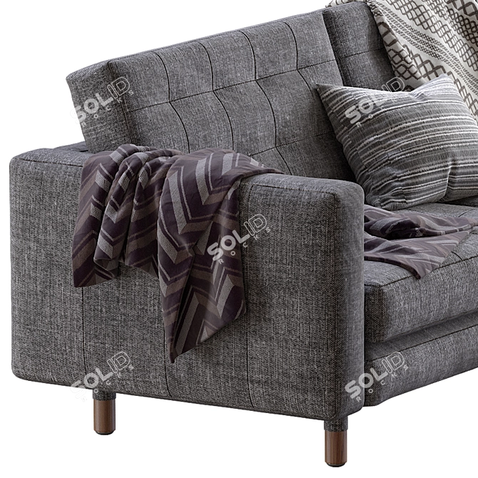 Luxury Landskrona Sofa: Modern Scandinavian Design 3D model image 7