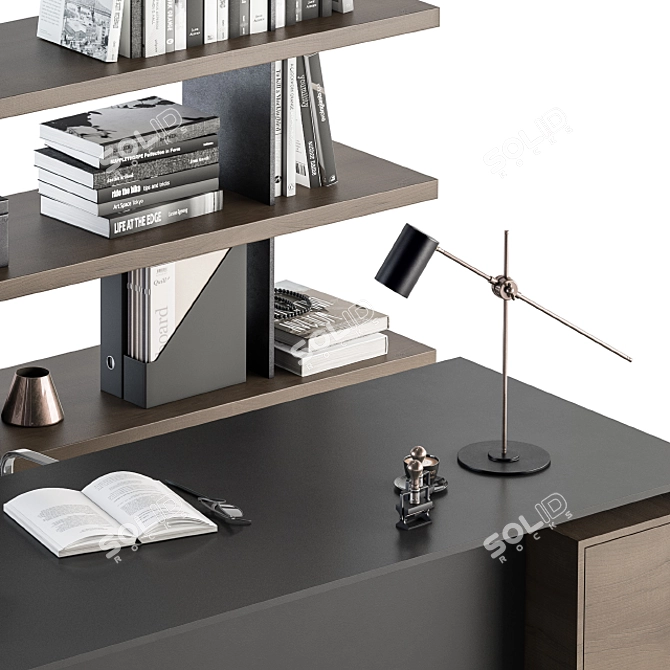 Modern Executive Office Furniture 3D model image 2