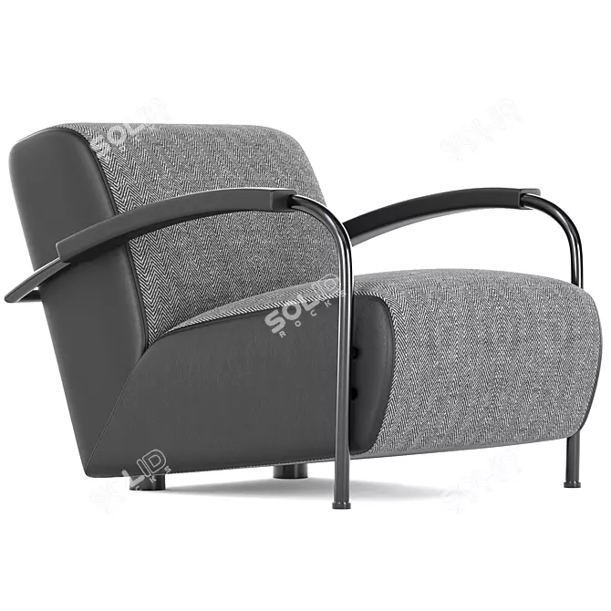 Leolux Lx Armchairs: Elegant and Stylish 3D model image 1