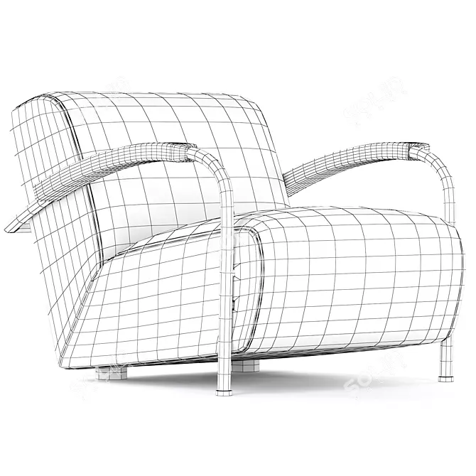 Leolux Lx Armchairs: Elegant and Stylish 3D model image 5