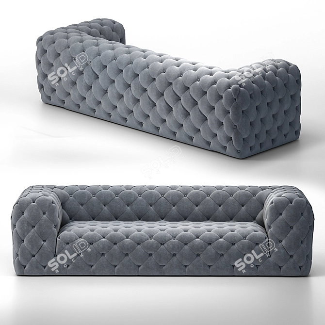 Luxury Vito Italia Sofa: Elegant and Comfortable 3D model image 2