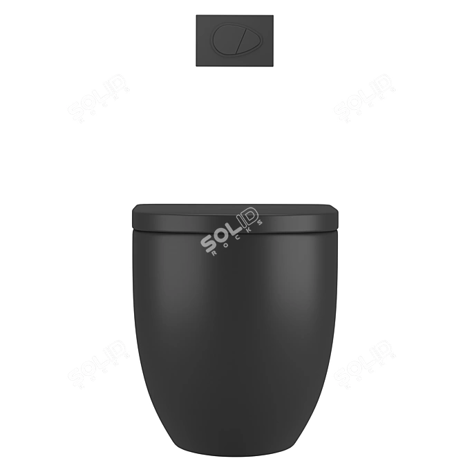 Sleek Design Duravit Toilet 3D model image 6