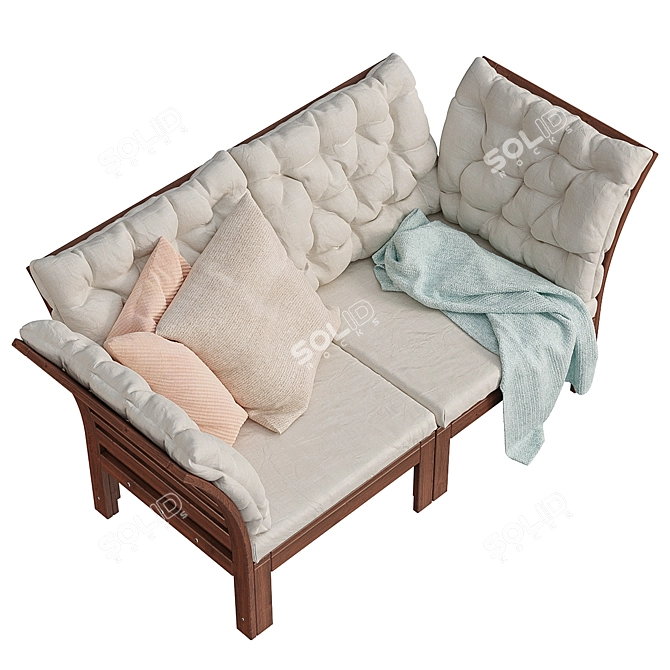 APPLARO/EPLARO Garden Sofa - Modular, 2-Seater 3D model image 2