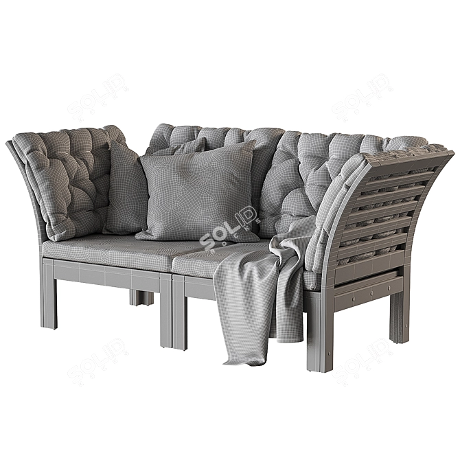 APPLARO/EPLARO Garden Sofa - Modular, 2-Seater 3D model image 4