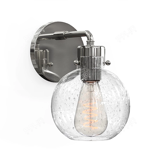 Elegant Clara Wall Sconce Illuminate 3D model image 2