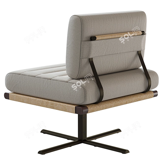 Sophisticated La Rambla Lounge Chair 3D model image 2