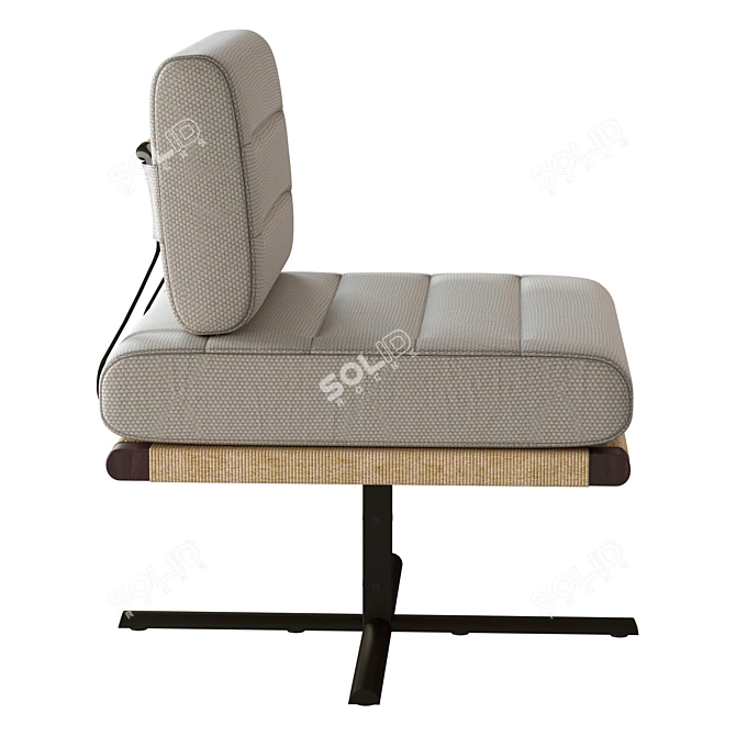 Sophisticated La Rambla Lounge Chair 3D model image 3