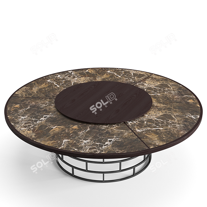 Elegant Flexform Mood Dining Set 3D model image 3