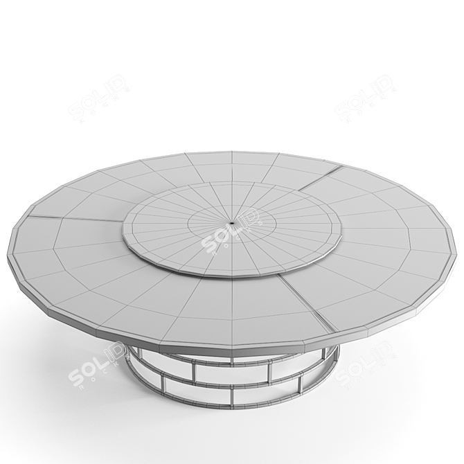 Elegant Flexform Mood Dining Set 3D model image 4