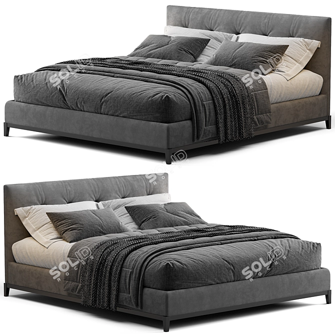 Andersen Bed: Sleek and Sophisticated Design 3D model image 2