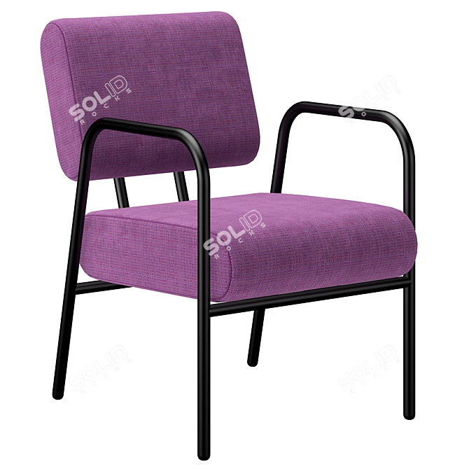 Contemporary Comfort: Cosmo Easy Chair 3D model image 4