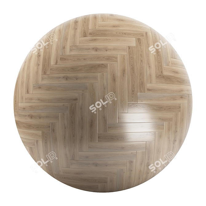 Parquet 82: Standard & Herringbone Patterns, 12 Planks, PBR, 4k, Seamless 3D model image 2