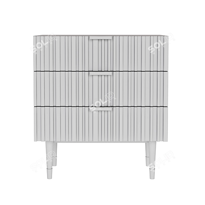 Elegant Severin 3-Drawer Chest 3D model image 8