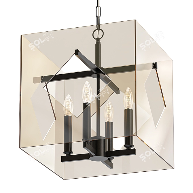 Travis Pendant Light 3D model image 1