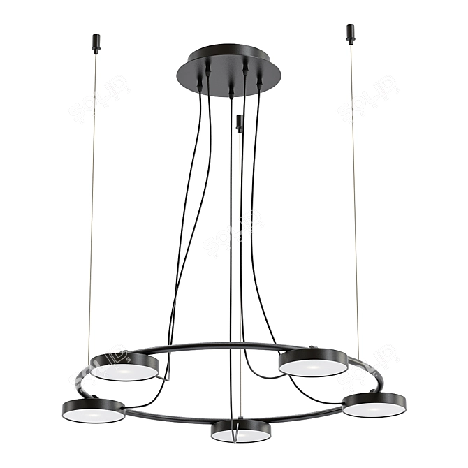 Modern Aro Suspension Lighting 3D model image 1