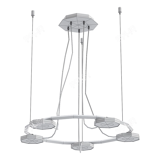 Modern Aro Suspension Lighting 3D model image 2