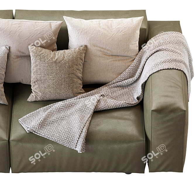 Hills Sofa: Contemporary Comfort for Your Home 3D model image 4