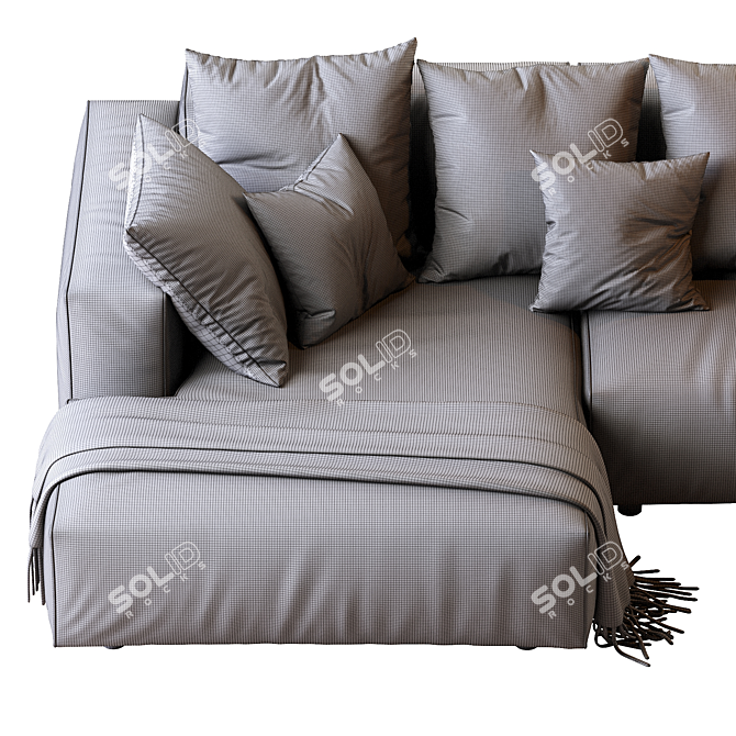 Hills Sofa: Contemporary Comfort for Your Home 3D model image 5