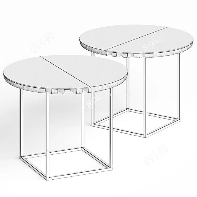 Sleek Modern Coffee Table 3D model image 2