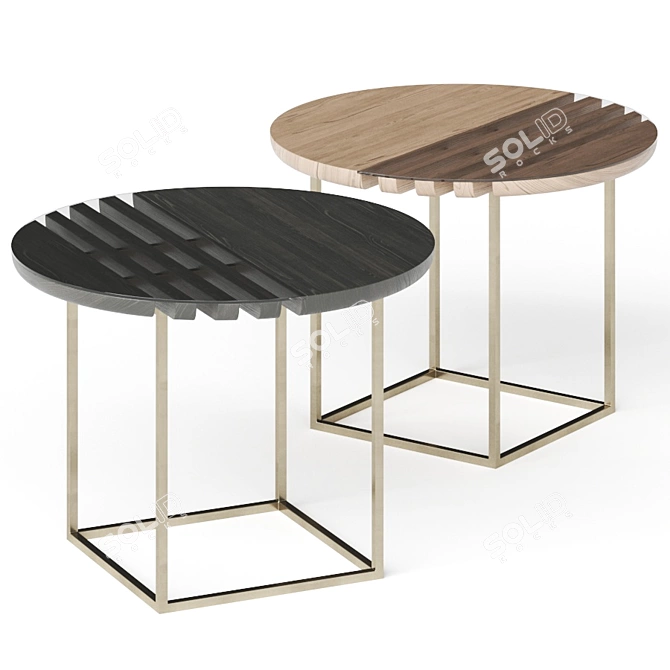 Sleek Modern Coffee Table 3D model image 3